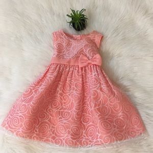 🧡NWOT🧡LA PRINCESS PEACH SPARKLE DRESS  18 MONTHS